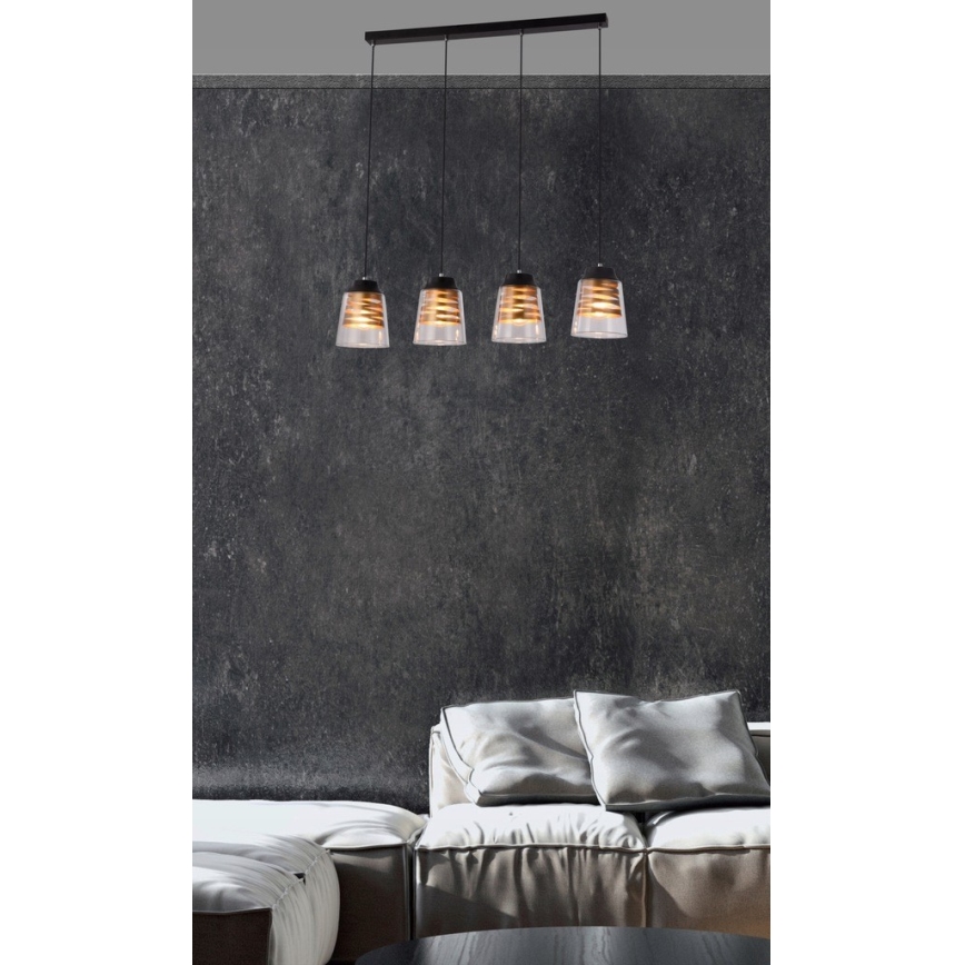 Припотолочная люстра FRESNO 4xE27/60W/230V