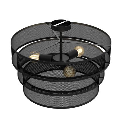 Припотолочная люстра GLUM 3xE27/60W/230V черная