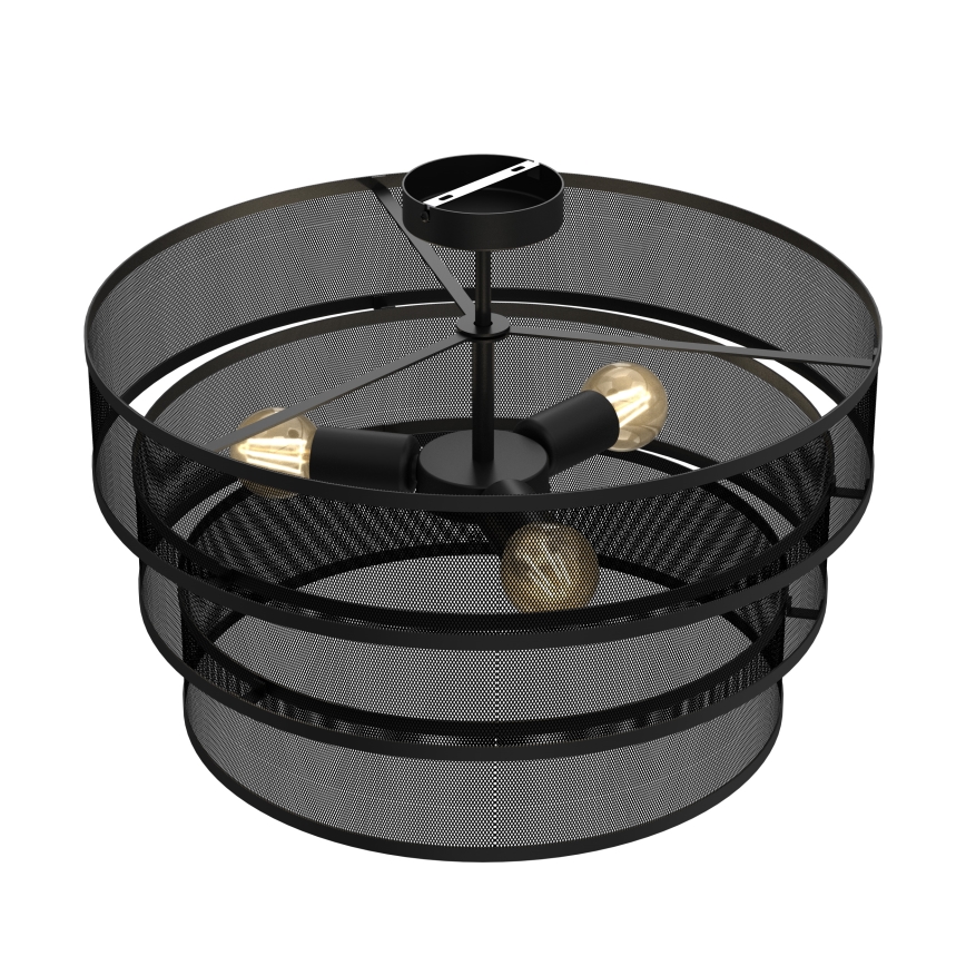 Припотолочная люстра GLUM 3xE27/60W/230V черная