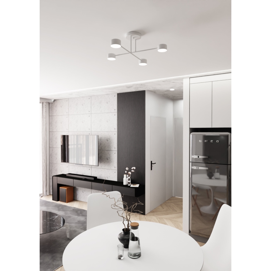 Припотолочная люстра HALO 4xGX53/10W/230V белый