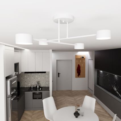 Припотолочная люстра HALO 4xGX53/10W/230V белый