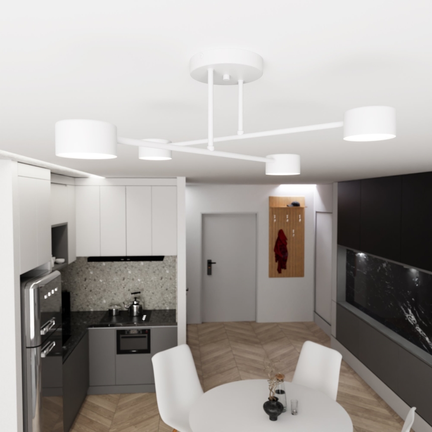 Припотолочная люстра HALO 4xGX53/10W/230V белый