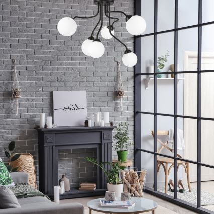 Припотолочная люстра HOLLY 6xG9/5W/230V черная