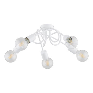 Припотолочная люстра INTER 5xE27/15W/230V белый