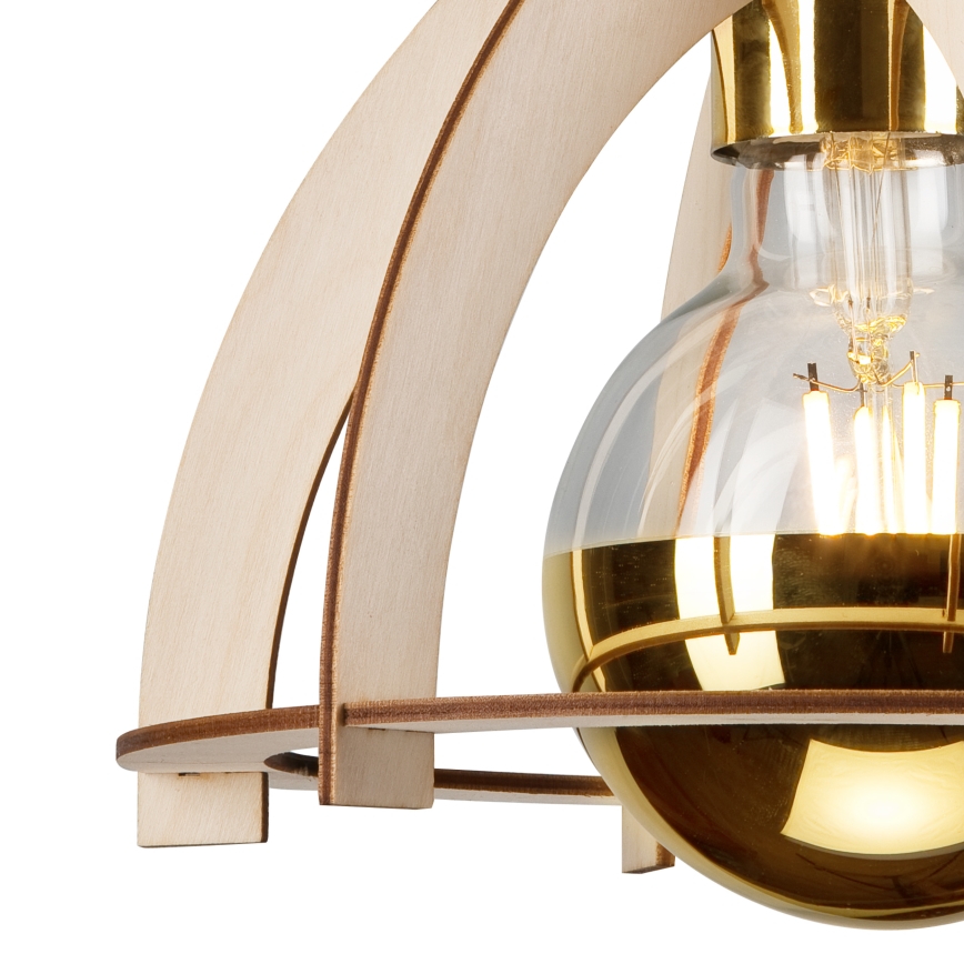 Припотолочная люстра LANDO 1xE27/15W/230V диаметр 21 см бук