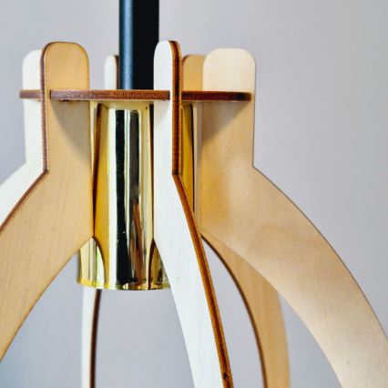 Припотолочная люстра LANDO 1xE27/15W/230V диаметр 21 см бук