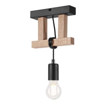 Припотолочная люстра LEONIDAS 1xE27/60W/230V дуб