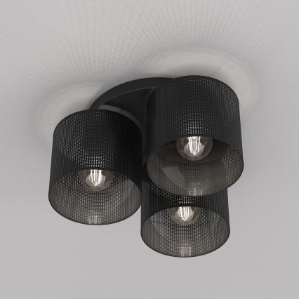 Припотолочная люстра LOFT SHADE 3xE27/60W/230V черная