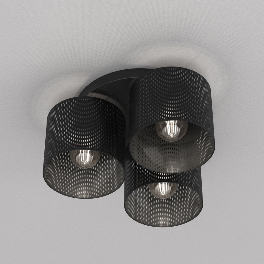 Припотолочная люстра LOFT SHADE 3xE27/60W/230V черная
