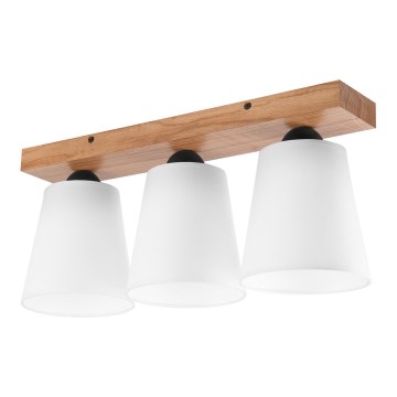 Припотолочная люстра LULA 3xE27/60W/230V дуб