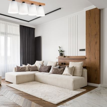 Припотолочная люстра LULA 4xE27/60W/230V дуб