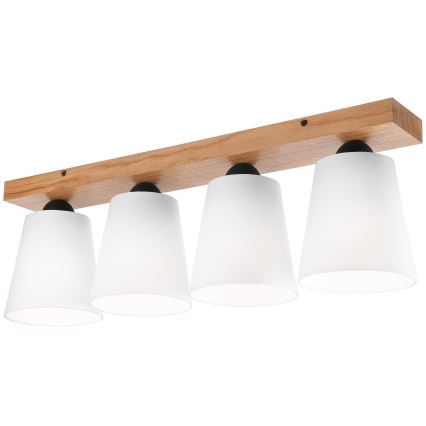 Припотолочная люстра LULA 4xE27/60W/230V дуб