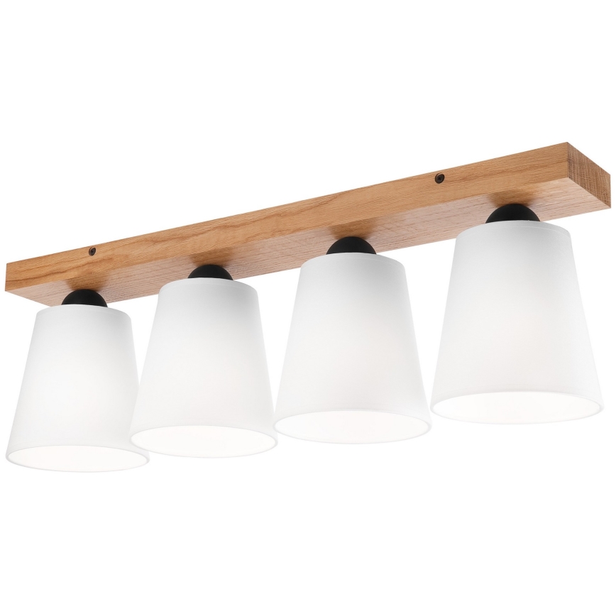 Припотолочная люстра LULA 4xE27/60W/230V дуб