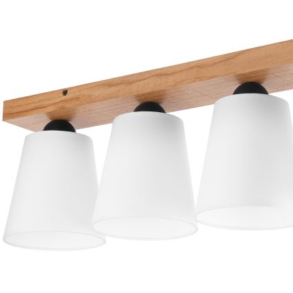 Припотолочная люстра LULA 4xE27/60W/230V дуб