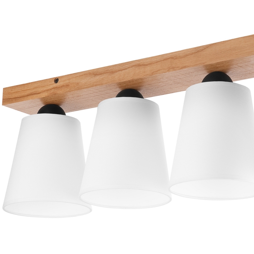 Припотолочная люстра LULA 4xE27/60W/230V дуб