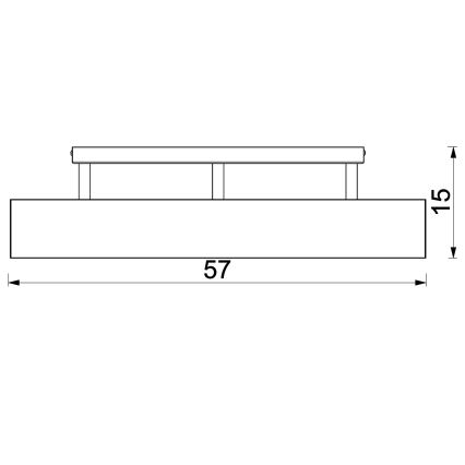 Припотолочная люстра MAISON 3xGU10/8W/230V коричневый/дуб