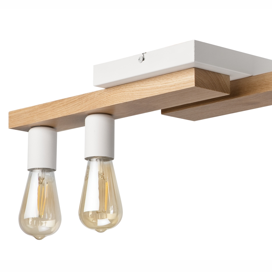 Припотолочная люстра MATTE 2xE27/15W/230V + 3xG9/5W/230V белый/дуб