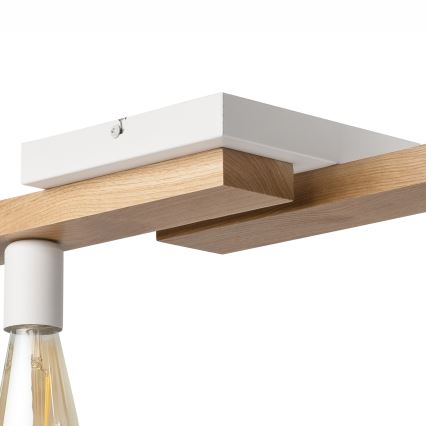 Припотолочная люстра MATTE 2xE27/15W/230V + 3xG9/5W/230V белый/дуб