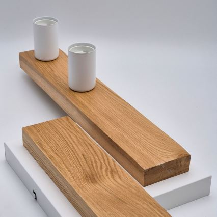 Припотолочная люстра MATTE 2xE27/15W/230V + 3xG9/5W/230V белый/дуб