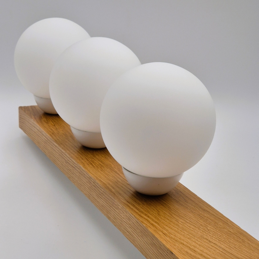 Припотолочная люстра MATTE 2xE27/15W/230V + 3xG9/5W/230V белый/дуб