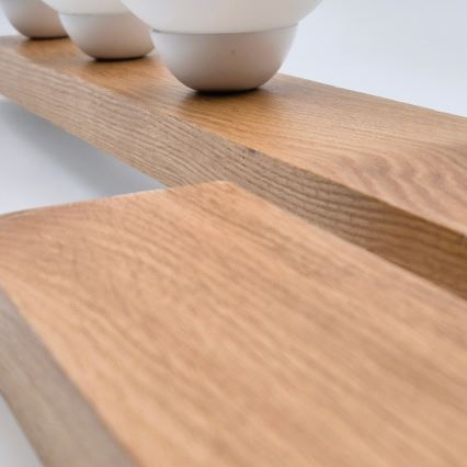 Припотолочная люстра MATTE 2xE27/15W/230V + 3xG9/5W/230V белый/дуб