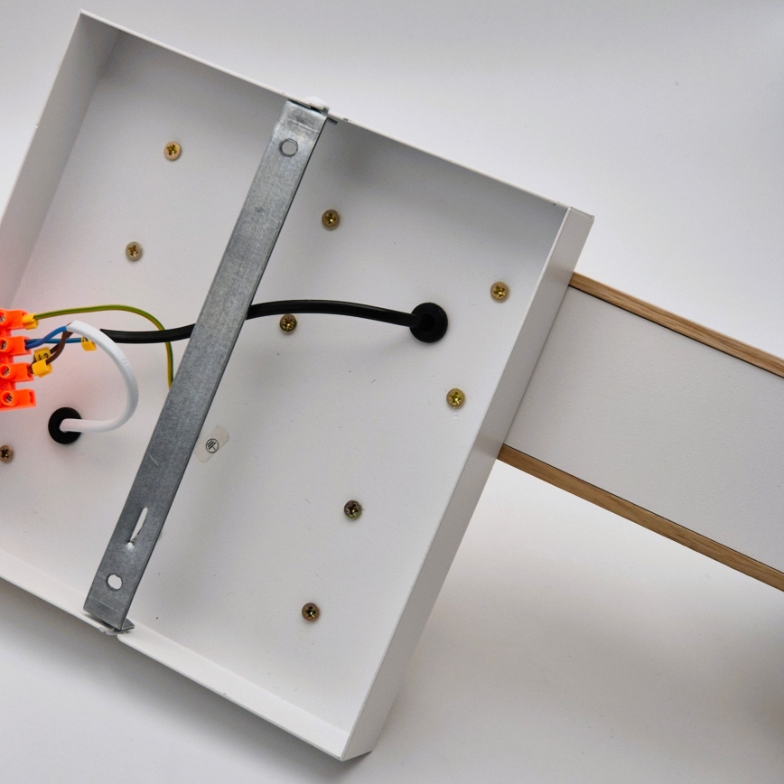 Припотолочная люстра MATTE 2xE27/15W/230V + 3xG9/5W/230V белый/дуб