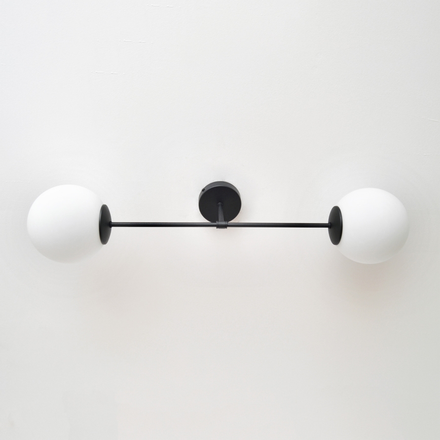 Припотолочная люстра MOON 2xE27/15W/230V черный