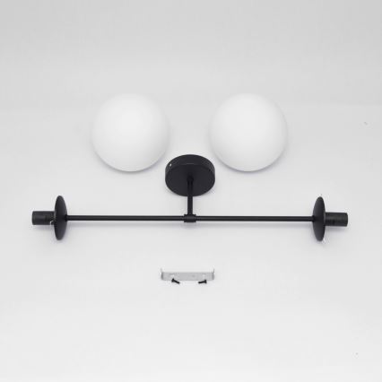 Припотолочная люстра MOON 2xE27/15W/230V черный