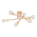 Припотолочная люстра OTELLO 6xE27/15W/230V золотая/бежевая