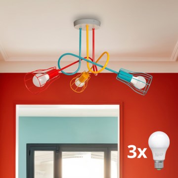 Припотолочная люстра OXFORD 3xE27/15W/230V