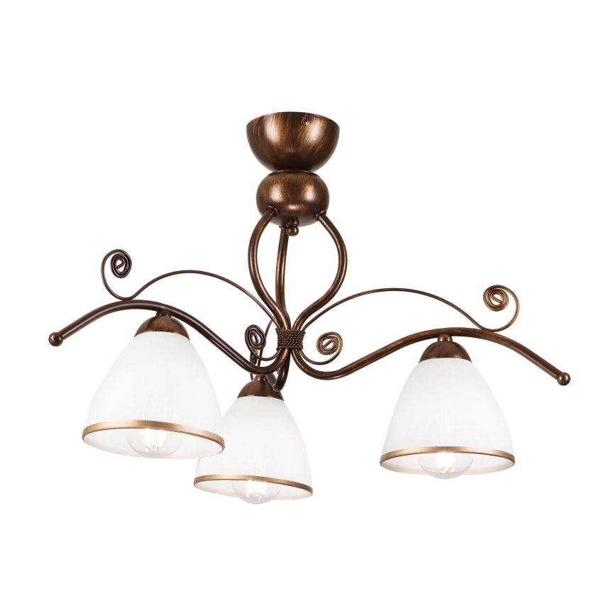 Припотолочная люстра RETRO 3xE27/60W/230V бронзовая патина