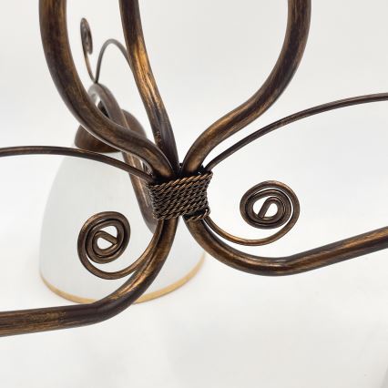 Припотолочная люстра RETRO 3xE27/60W/230V бронзовая патина