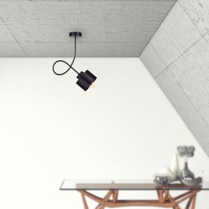 Припотолочная люстра SIMPLY BLACK 1xE27/60W/230V