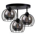 Припотолочная люстра SOLO BLACK 3xE27/60W/230V диаметр 30 см