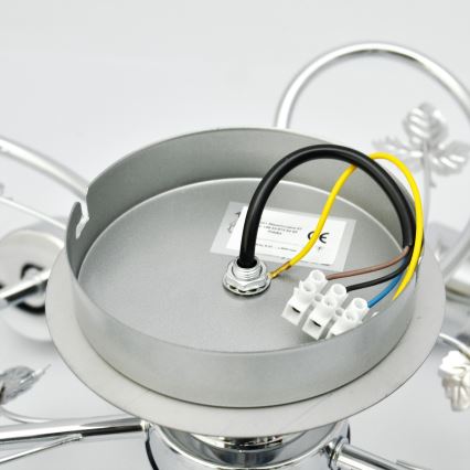 Припотолочная люстра SOPHIA 5xE27/15W/230V блестящий хром/прозрачный