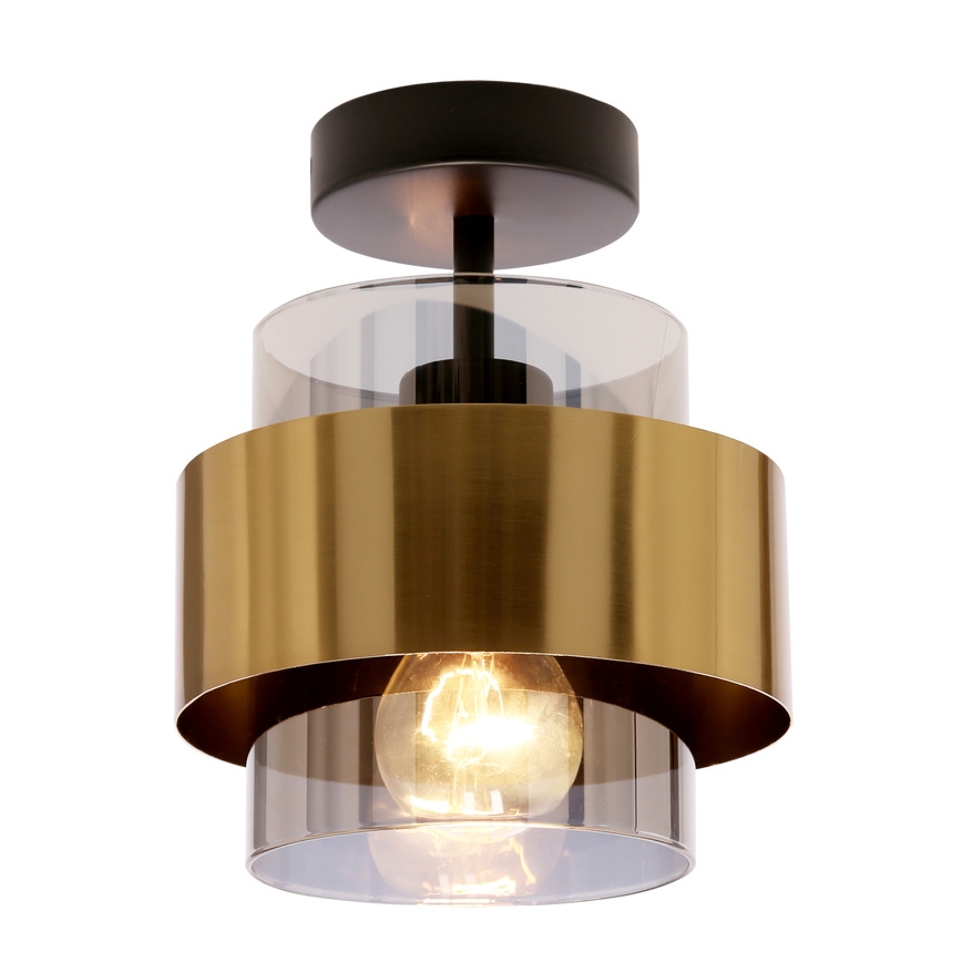 Припотолочная люстра SPIEGA 1xE27/60W/230V золотистый/черный