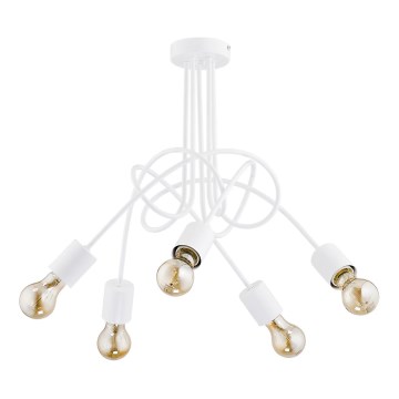 Припотолочная люстра TANGO 5xE27/15W/230V белый