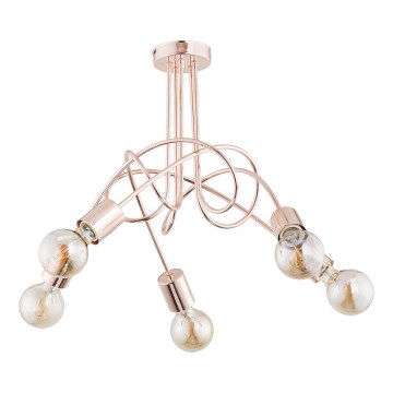 Припотолочная люстра TANGO 5xE27/15W/230V медный