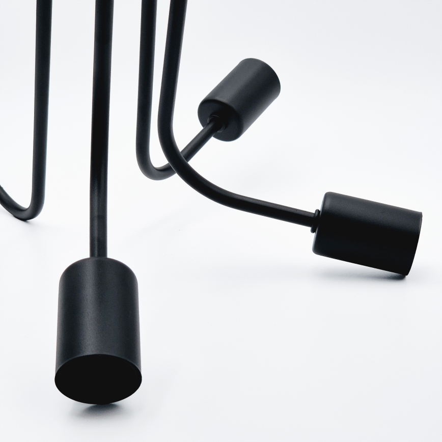 Припотолочная люстра TRINITY 5xE27/15W/230V черный