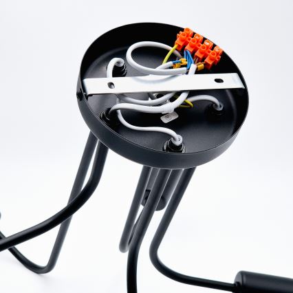 Припотолочная люстра TRINITY 5xE27/15W/230V черный