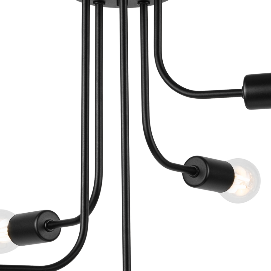 Припотолочная люстра TRINITY 5xE27/15W/230V черный