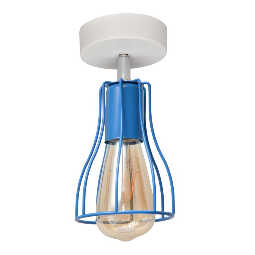 Припотолочная люстра TUBE II 1xE27/15W/230V синяя