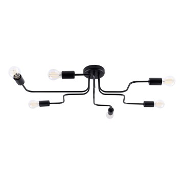 Припотолочная люстра VECTOR 6xE27/15W/230V черный