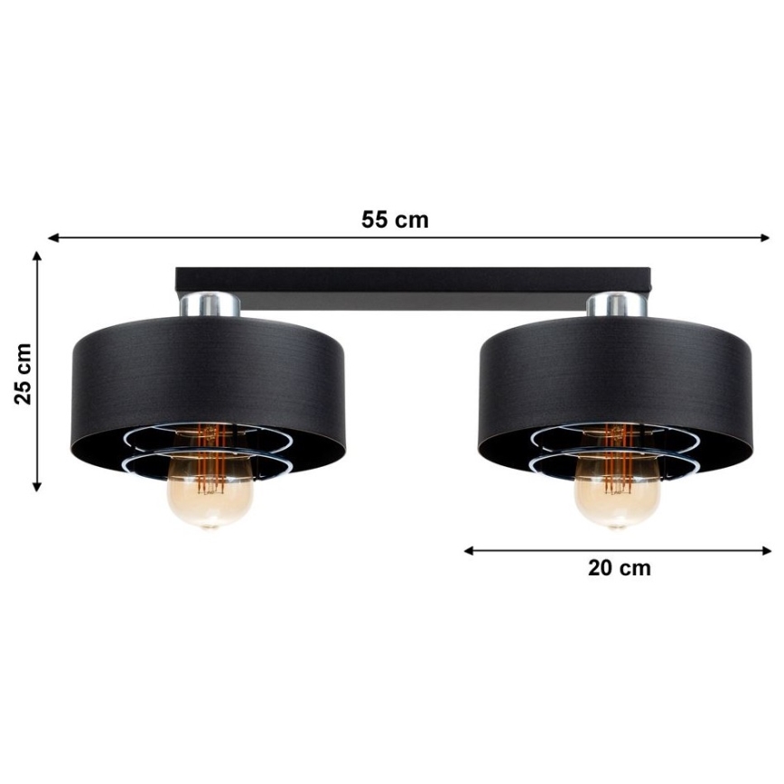 Припотолочная люстра VEST 2xE27/60W/230V