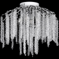 Припотолочная люстра 6xE14/60W/230V + 3xLED/3W диаметр 54 см блестящий хром