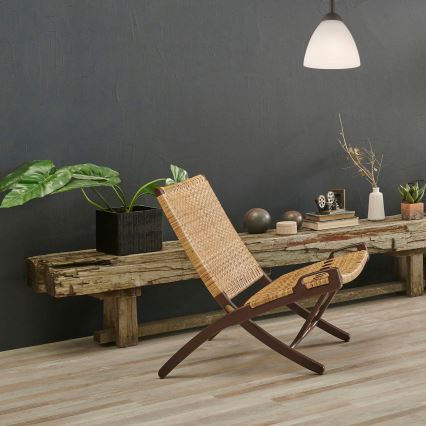 Припотолочная люстра ADRIANO 1xE27/60W/230V бук - сертифицировано FSC