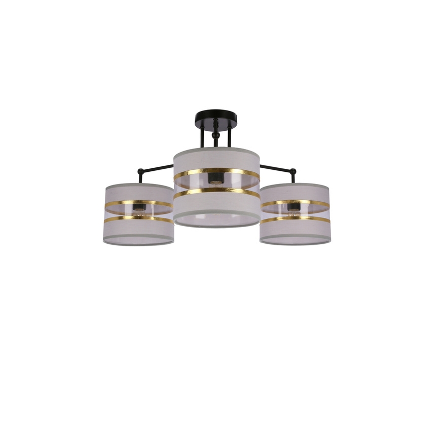 Припотолочная люстра ANDY 3xE27/40W/230V серый/золотистый/черный