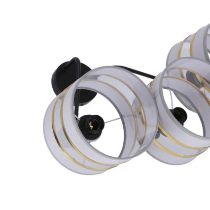 Припотолочная люстра ANDY 3xE27/40W/230V серый/золотистый/черный