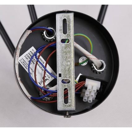 Припотолочная люстра ANDY 3xE27/40W/230V серый/золотистый/черный
