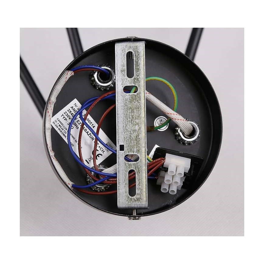 Припотолочная люстра ANDY 3xE27/40W/230V серый/золотистый/черный